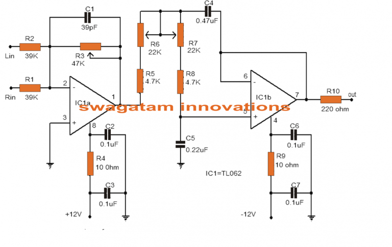 Low Pass Filter Circuit For Subwoofer Homemade Circuit Projects