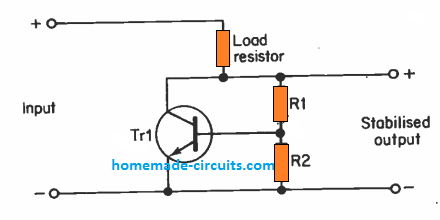 flow pope Lovely Voltage Regulator Circuits using Transistor and Zener Diode | Homemade  Circuit Projects