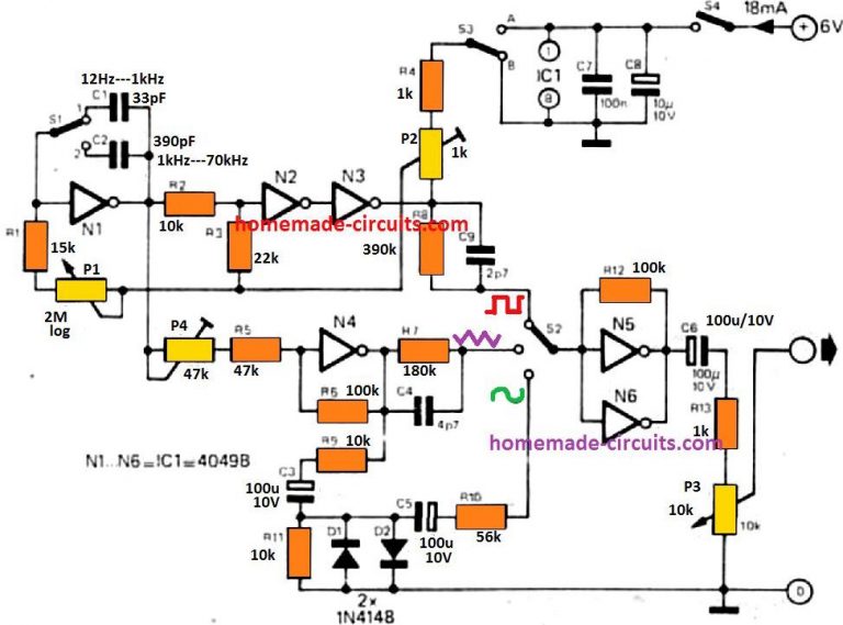 10 Useful Function Generator Circuit Diagrams Explained Homemade