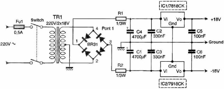 10 Watt Stereo Amplifier Circuit Diagram Homemade Circuit Projects