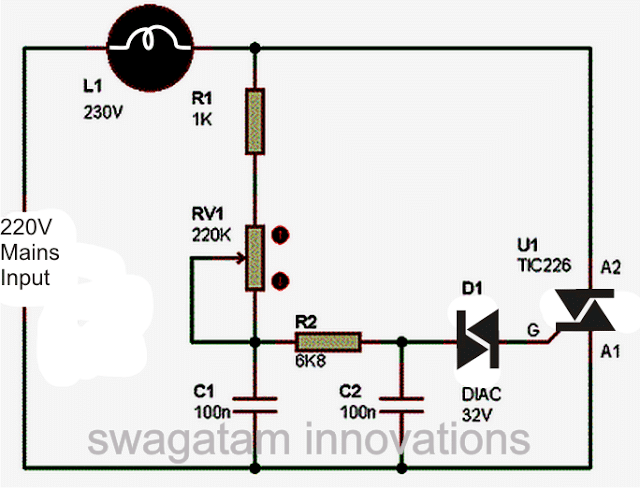 Ceiling Fan Regulator Wiring Diagram from homemade-circuits.com
