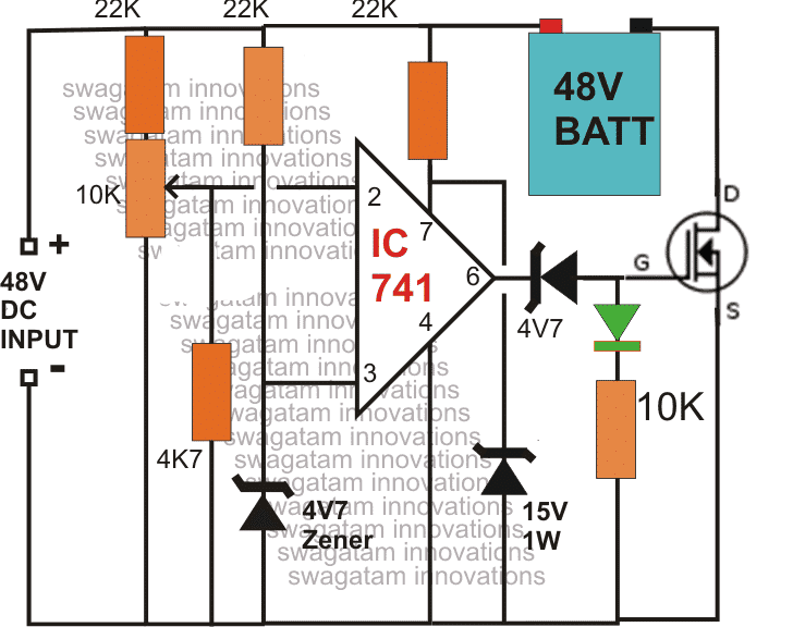 Auto cut off 6 V 12 V 24 volt battery charger using MOSFET, diy  Electronics project, TL431