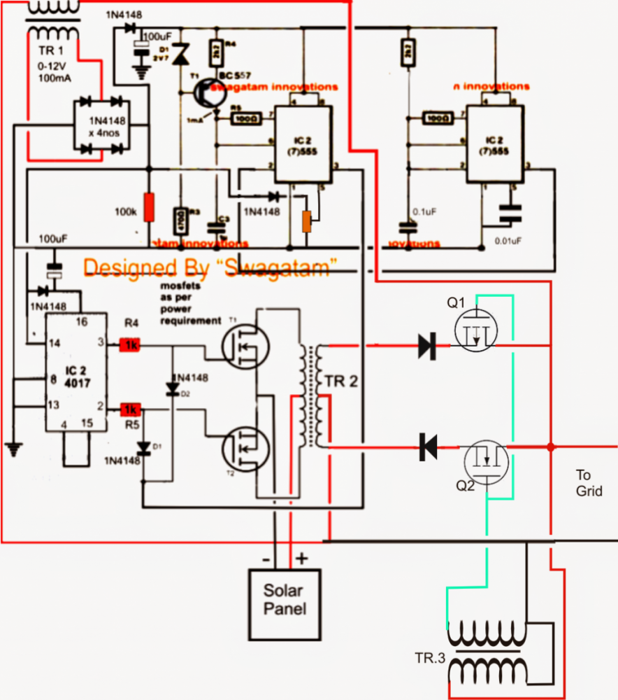 2000w Grid Tie Inverter Circuit Diagram