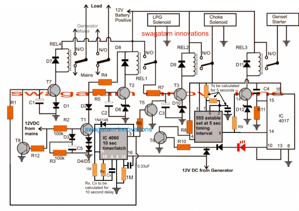 2 Simple Automatic Transfer Switch (ATS) Circuits ...