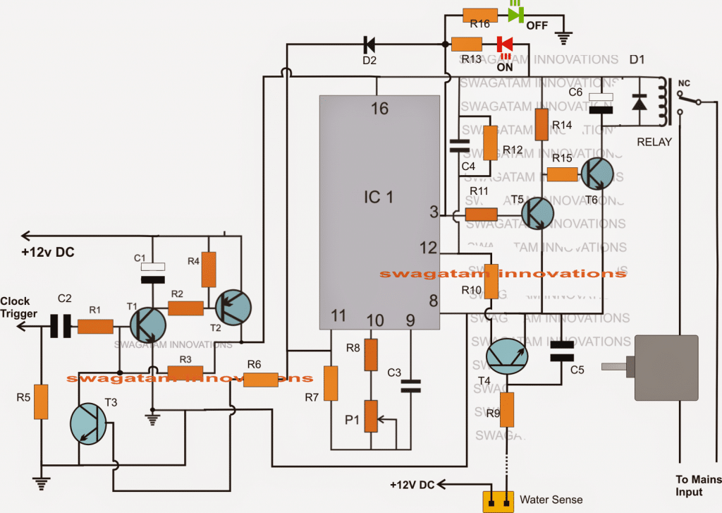 real time water level controller circuit