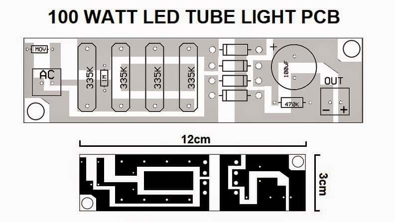 100 watt PCB layout