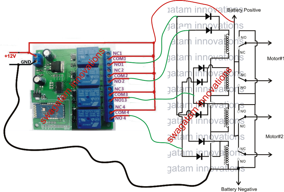 Remote Controlled Trolley Circuit without Microcontroller ...