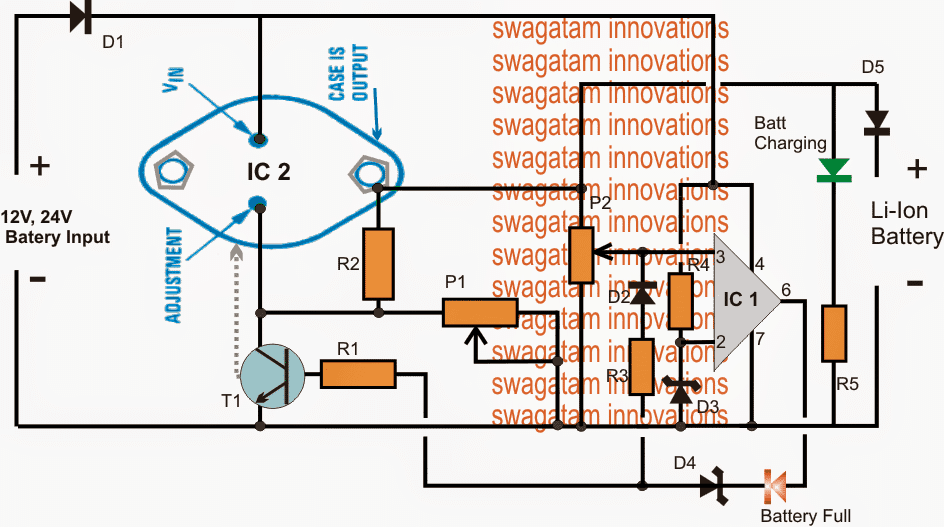 battery charging circuit diagram