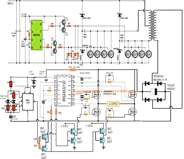 Inverter Circuit Diagram With Pwm Home Wiring Diagram