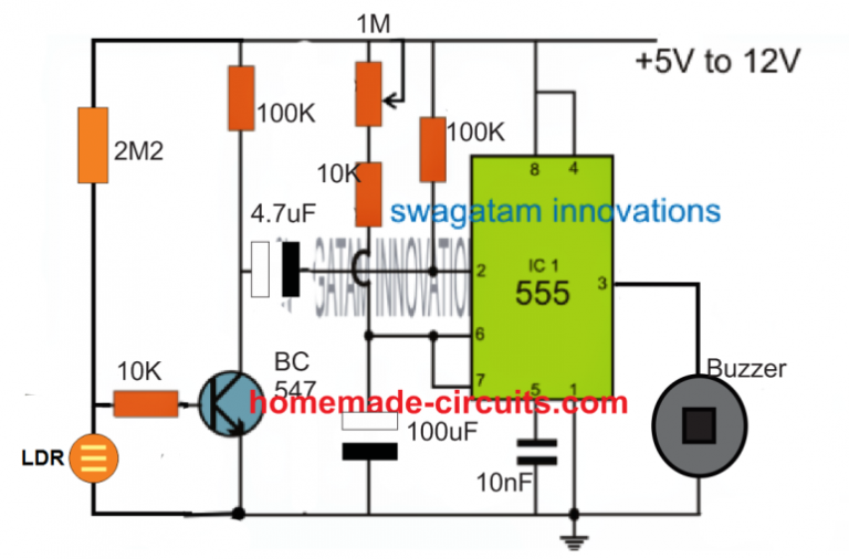 Alarm System Circuit Diagram