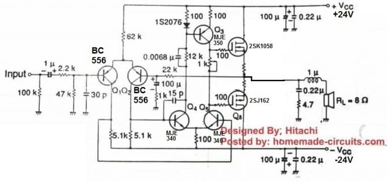 5 Best 40 Watt Amplifier Circuits Explored – Homemade Circuit Projects