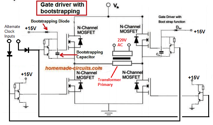 H Bridge Inverter Circuit Diagrams