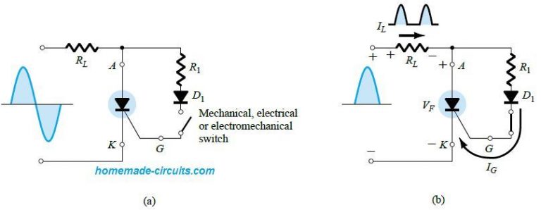 Scr Applications Circuits Homemade Circuit Projects 1621