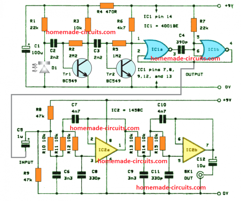 Fiber Optic Circuit Transmitter and Receiver Homemade Circuit Projects