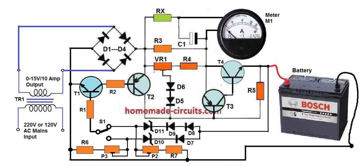 12v Car Battery Charger Schematic
