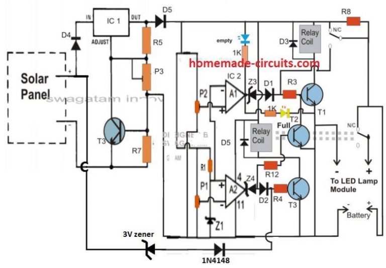 7 Automatic Street Light Circuits [Using Relays and Solar Panel ...