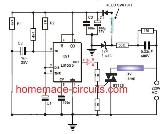 Ultraviolet (UV) Sanitizer Circuit for Disinfecting Home Materials ...