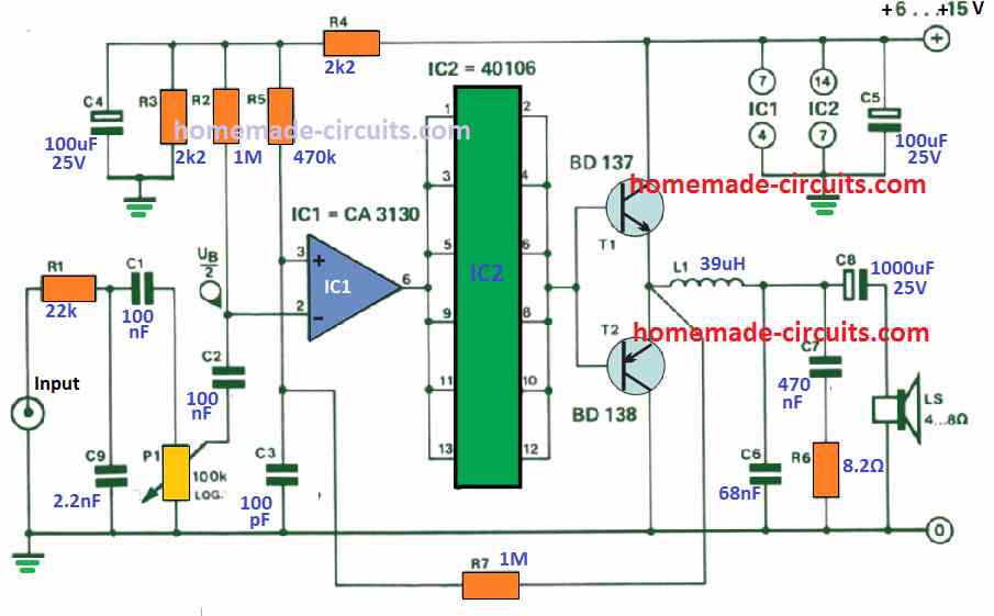 4 Efficient PWM Amplifier Circuits Explained - Homemade Circuit Projects