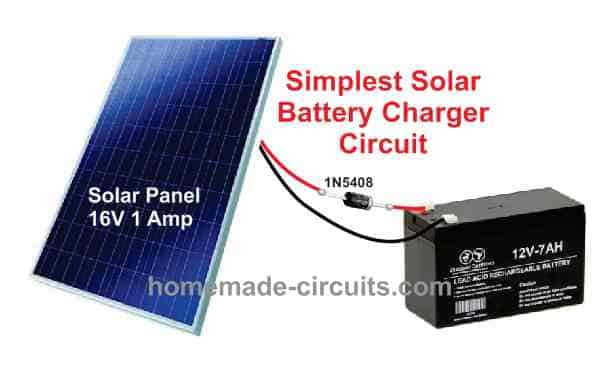 9 Simple Solar Battery Charger Circuits | Homemade Circuit Projects