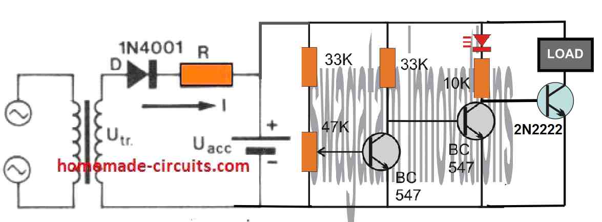 Ni-Cd over discharge protector circuit