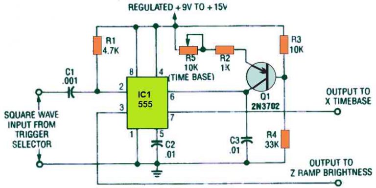 7 Easy Sawtooth Waveform Generator Circuits Using Ujt Ic 555 And Transistors Homemade 9729