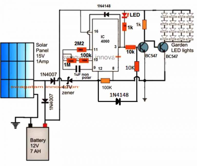 Programmable Solar Porch Light Circuit – Homemade Circuit Projects