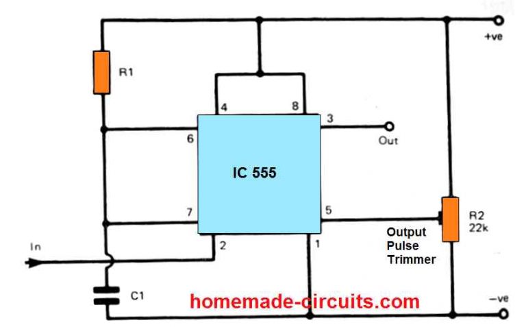 10 Simple IC 555 Monostable Circuits Explored – Homemade Circuit Projects