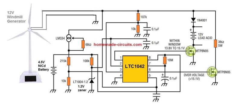 Simplest Windmill Generator Circuit – Homemade Circuit Projects