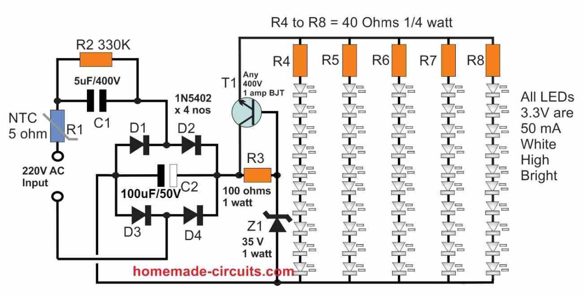 How to Design Simple LED Circuits Homemade Circuit Projects