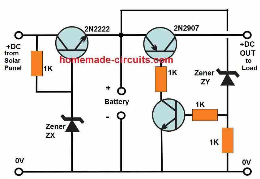 6v solar charge controller schematic