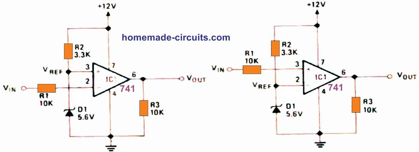 How to Use an Op amp as a Comparator Circuit Homemade Circuit Projects