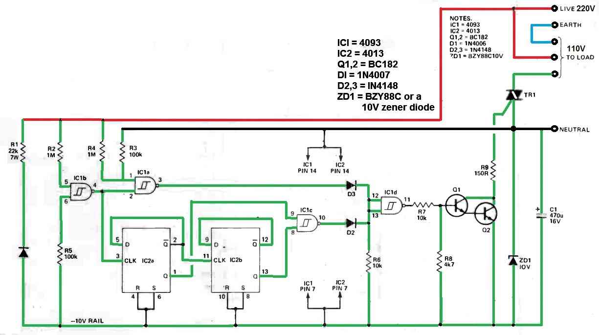 How to Make a 220V to 110V Converter Circuit Homemade Circuit Projects