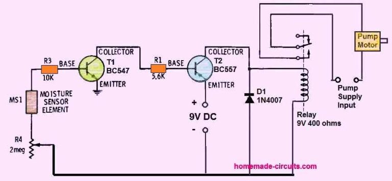 Simple Soil Moisture Tester Circuit with a Single IC 741 – Homemade ...