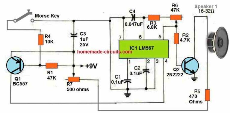 Morse Code Practice Oscillator Circuits – Homemade Circuit Projects