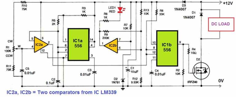 DC Power Controller Circuit - Homemade Circuit Projects