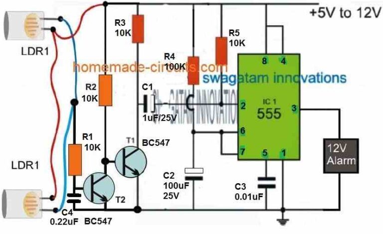 3 Smart Laser Alarm Protection Circuits - Homemade Circuit Projects