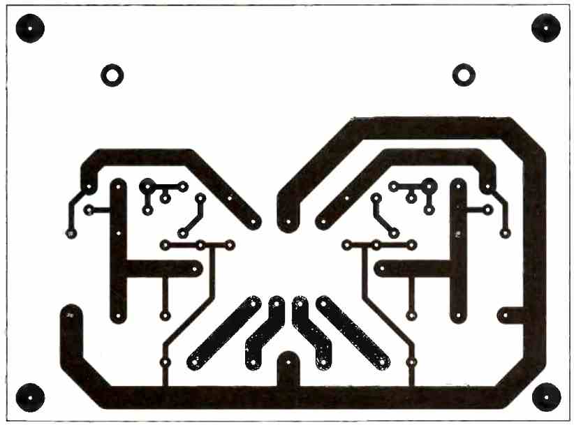 PCB track layout for 100 Watt Amplifier Circuit using LM12 IC