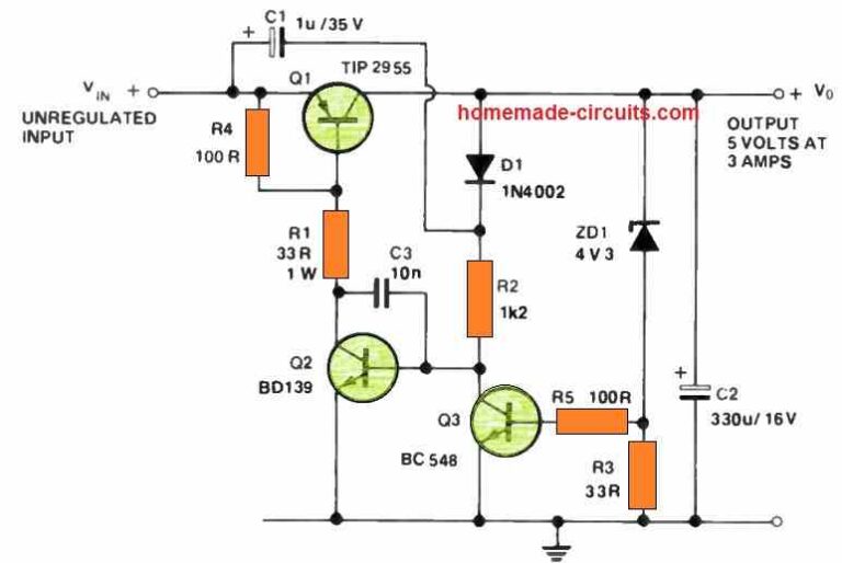 Simple Low Dropout Regulator Circuits Explained – Homemade Circuit Projects