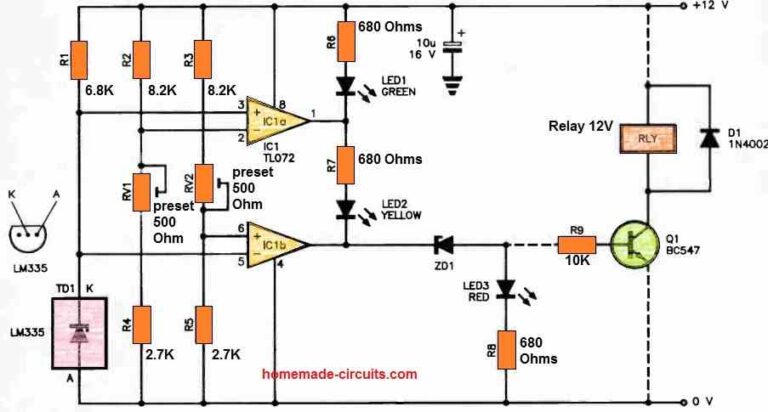 3 Useful Temperature Alarm Circuits Explained – Homemade Circuit Projects