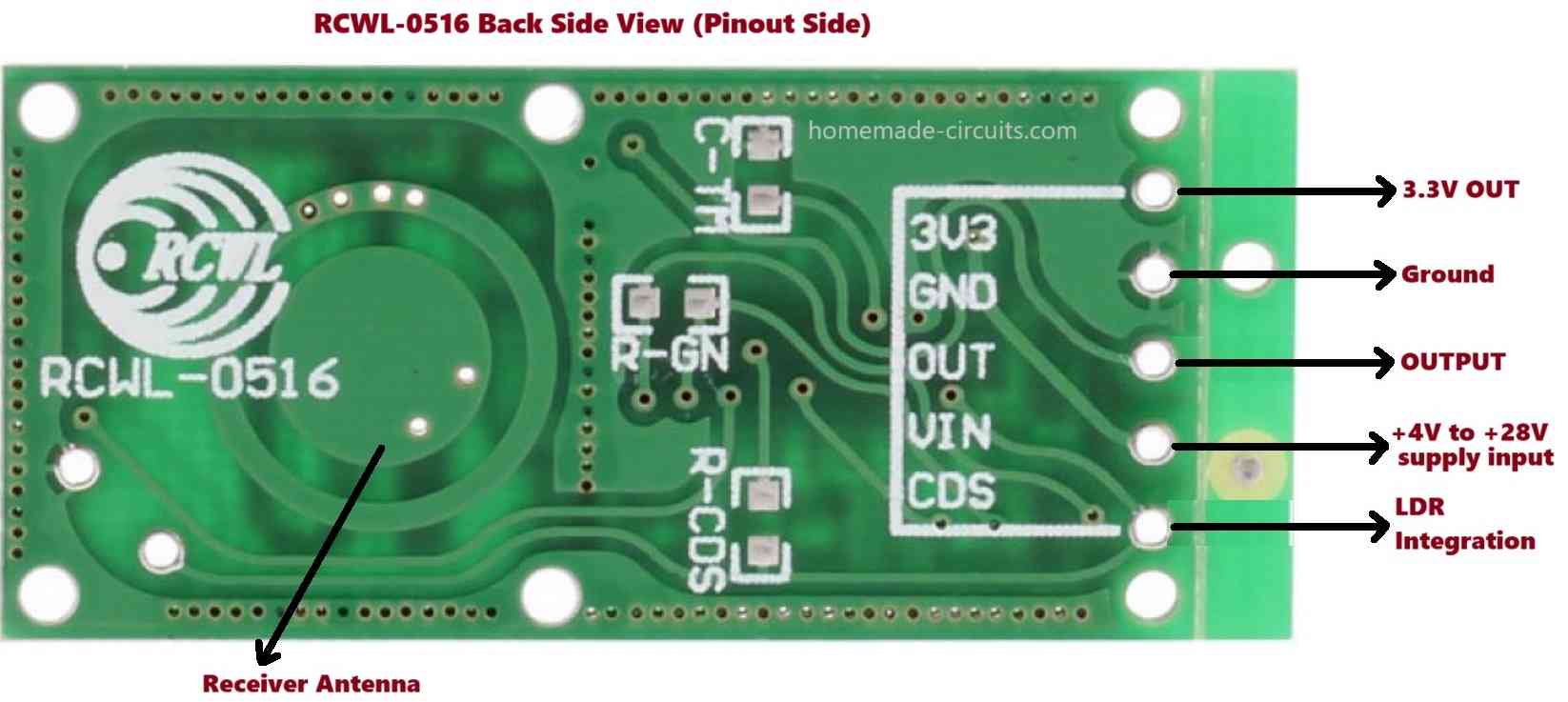 How To Connect And Use RCWL-0516 Microwave Motion Sensor – Homemade ...