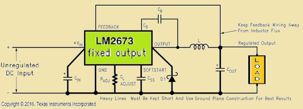 LM2673 Sep-Down Regulator with Fixed Voltage Output